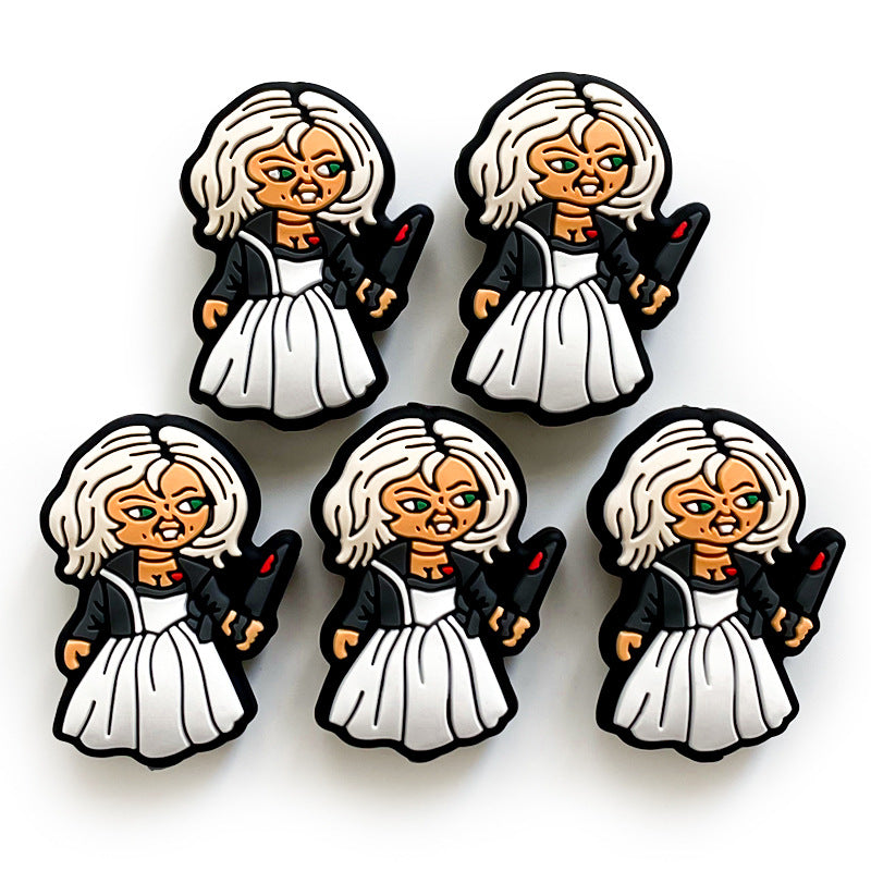 Wholesale 10pcs/pack horror silicone beads